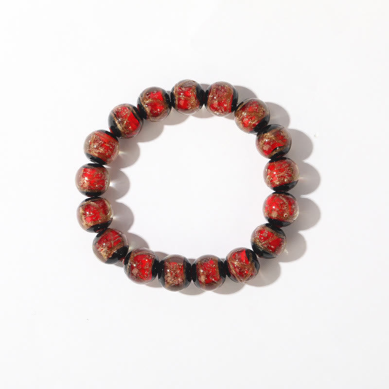 Tibetan Liuli Glass Luck Bracelet 8mm