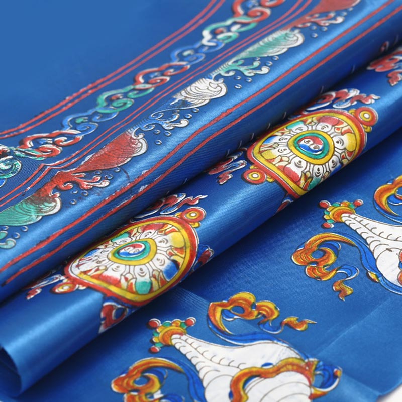 Tibetan Lucky Blessing Khata Scarf 240cm Zen Decor