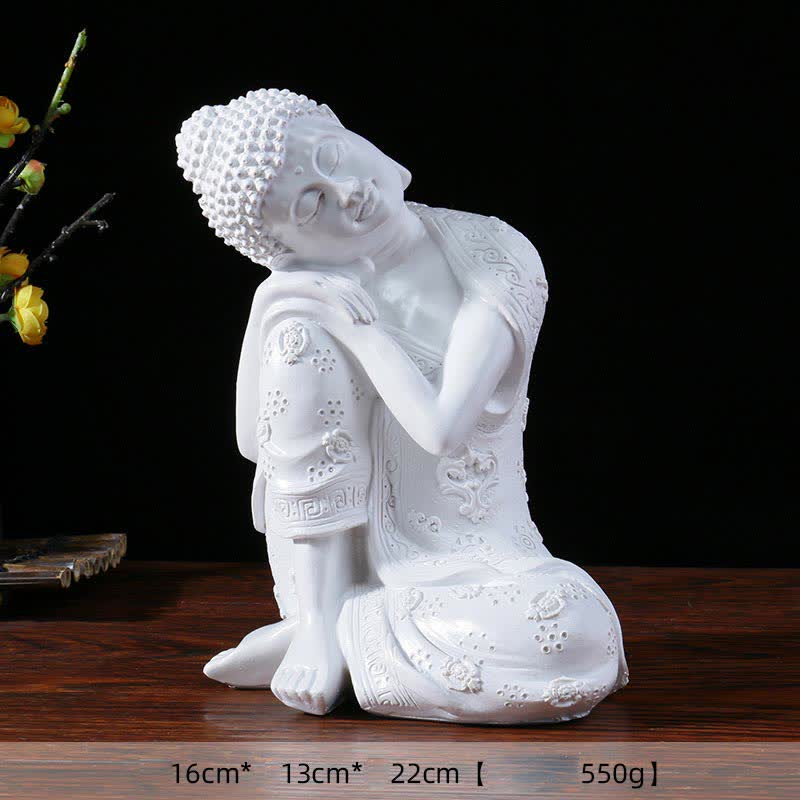 Tibetan Meditating Buddha Serenity Resin Statue