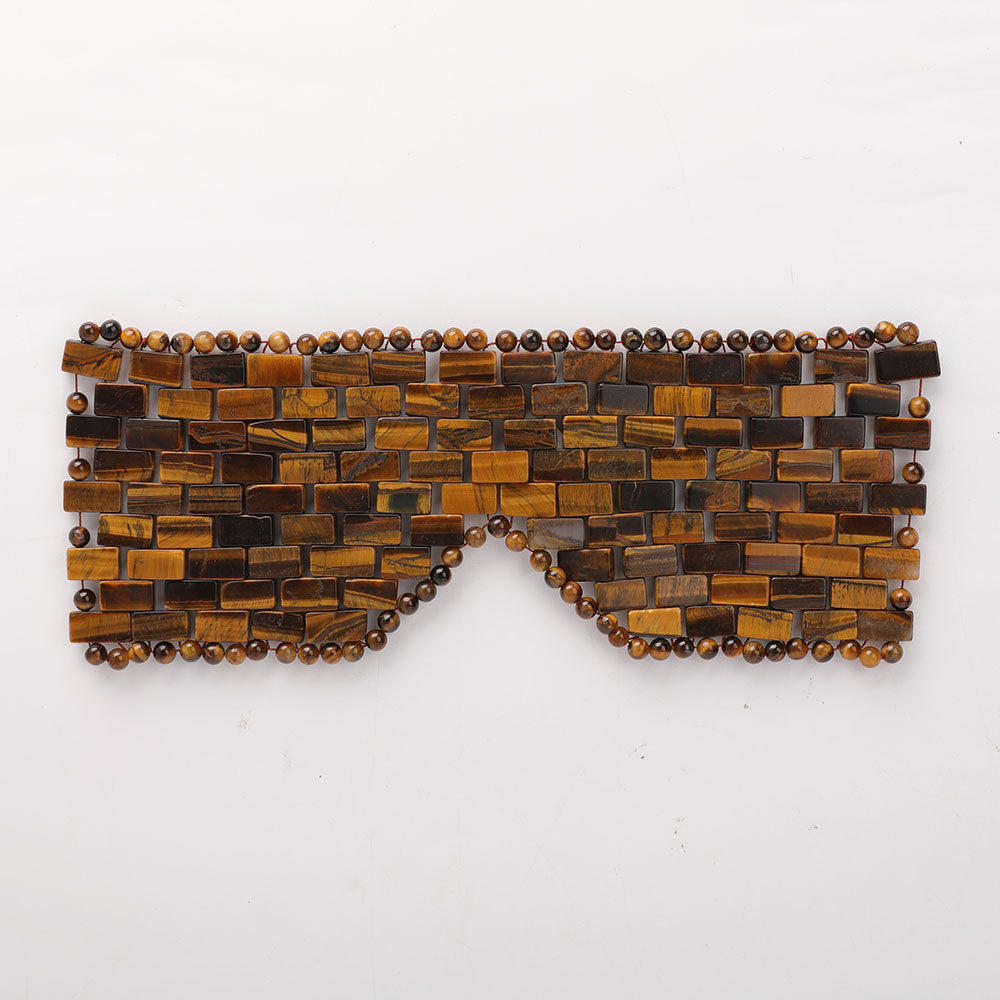 Tiger Eye Blindfold Spiritual Jewelry for Protection 23cm