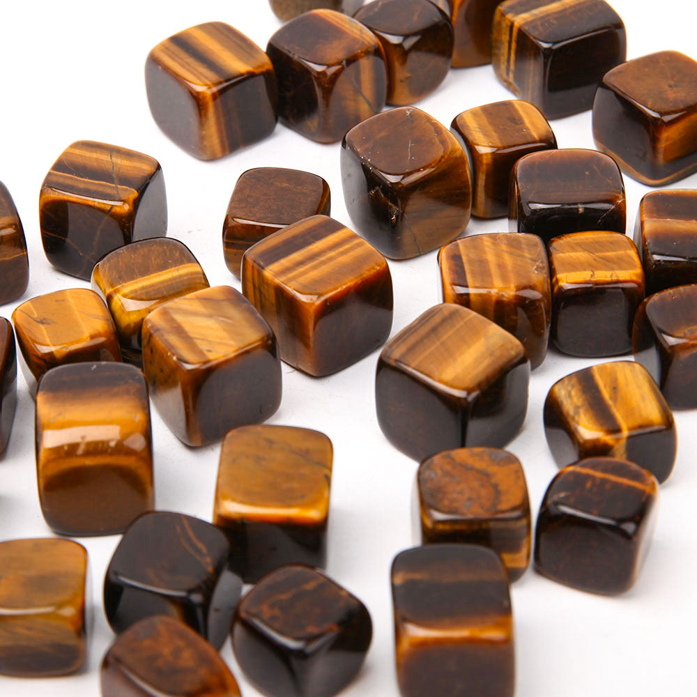 Tiger Eye Crystal Cubes 1.5-2cm Healing Stones