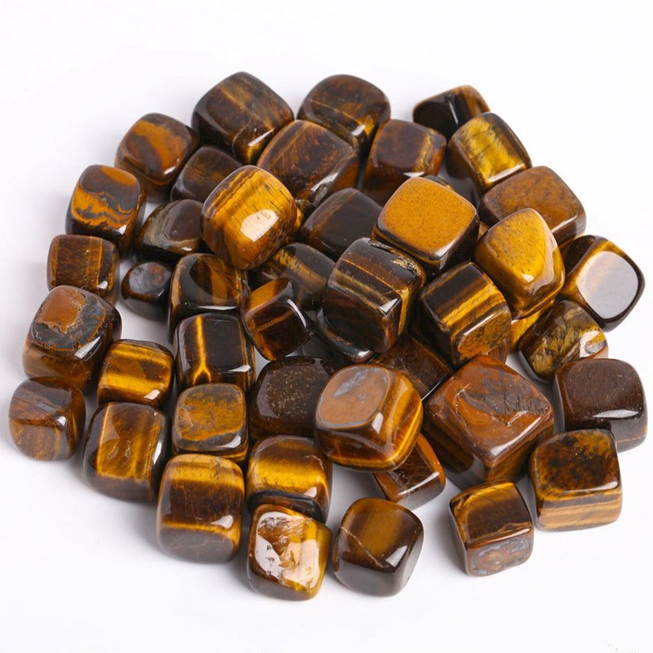 Tiger Eye Crystal Cubes 2cm for Healing & Energy