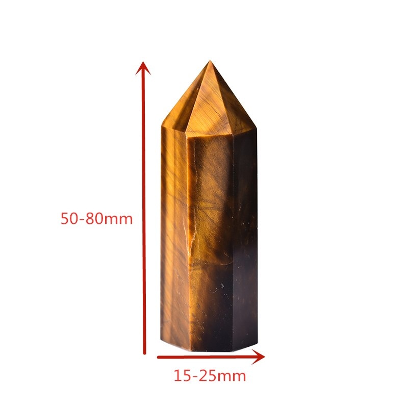 Tiger's Eye Crystal Tower for Empowerment and Protection