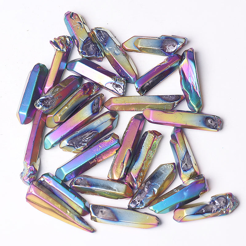 Titanium Aura Angel Crystal Points 1.2-1.7in Raw Quartz