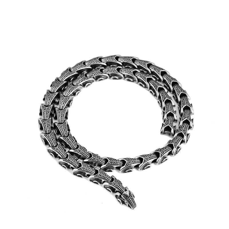 Titanium Steel Dragon Protection Necklace Pendant Bracelet