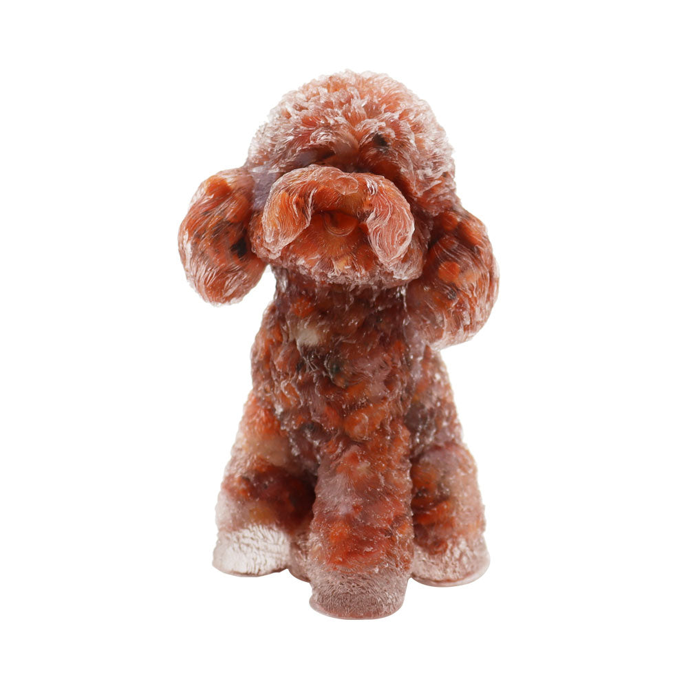 Toy Poodle Resin Decoration 2.04in Spiritual Figurine