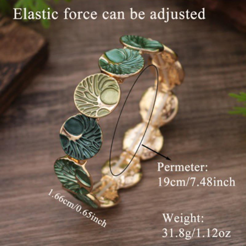 Tree of Life Enamel Alloy Bracelet - Unity and Strength
