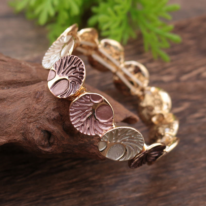 Tree of Life Enamel Alloy Bracelet - Unity and Strength