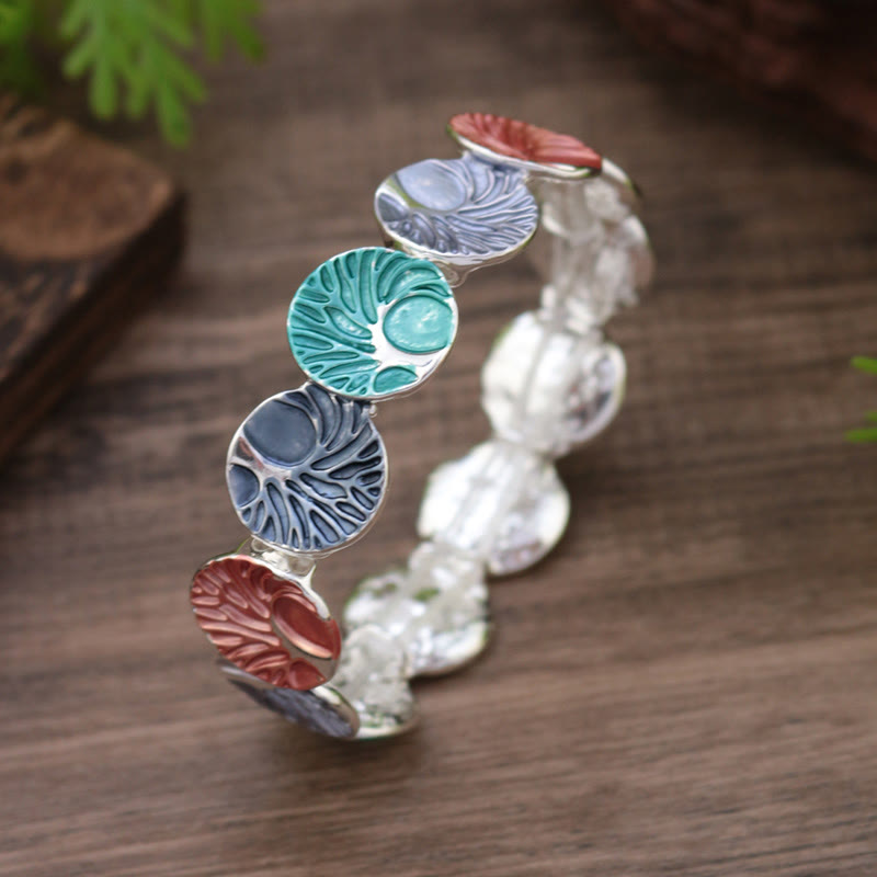 Tree of Life Enamel Alloy Bracelet - Unity and Strength