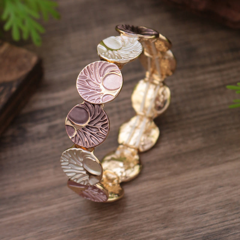 Tree of Life Enamel Alloy Bracelet - Unity and Strength