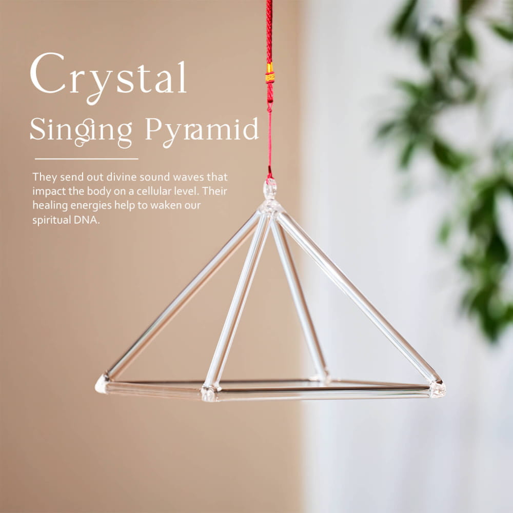 Triangle Crystal Singing Pyramid - pyramid - On sale