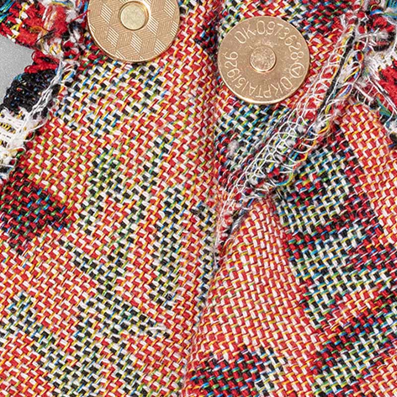 Triangular Cotton Shoulder Bag with Flowers & Butterfly Print