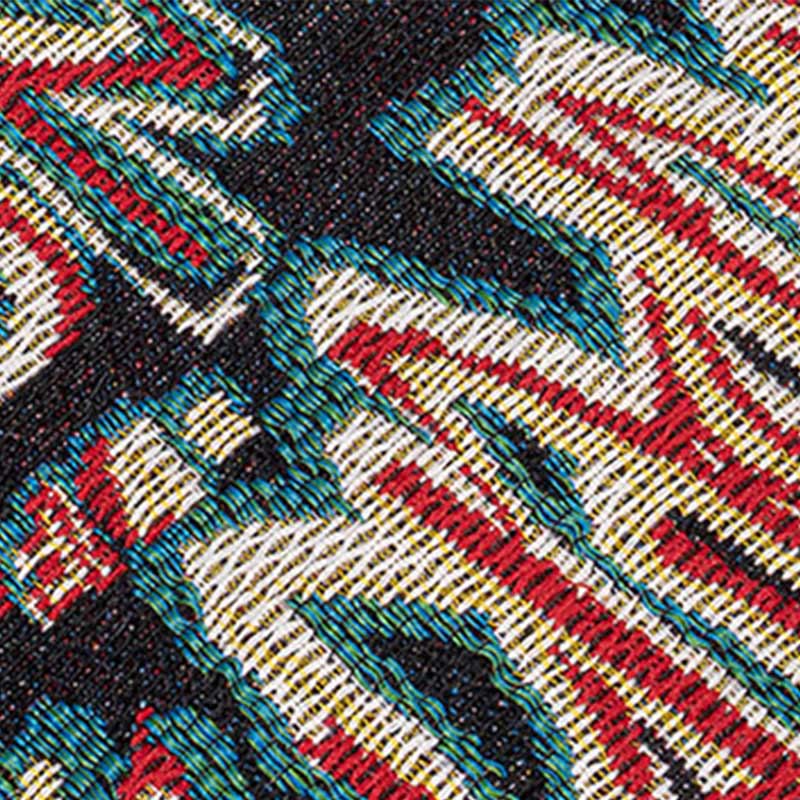 Triangular Cotton Shoulder Bag with Flowers & Butterfly Print