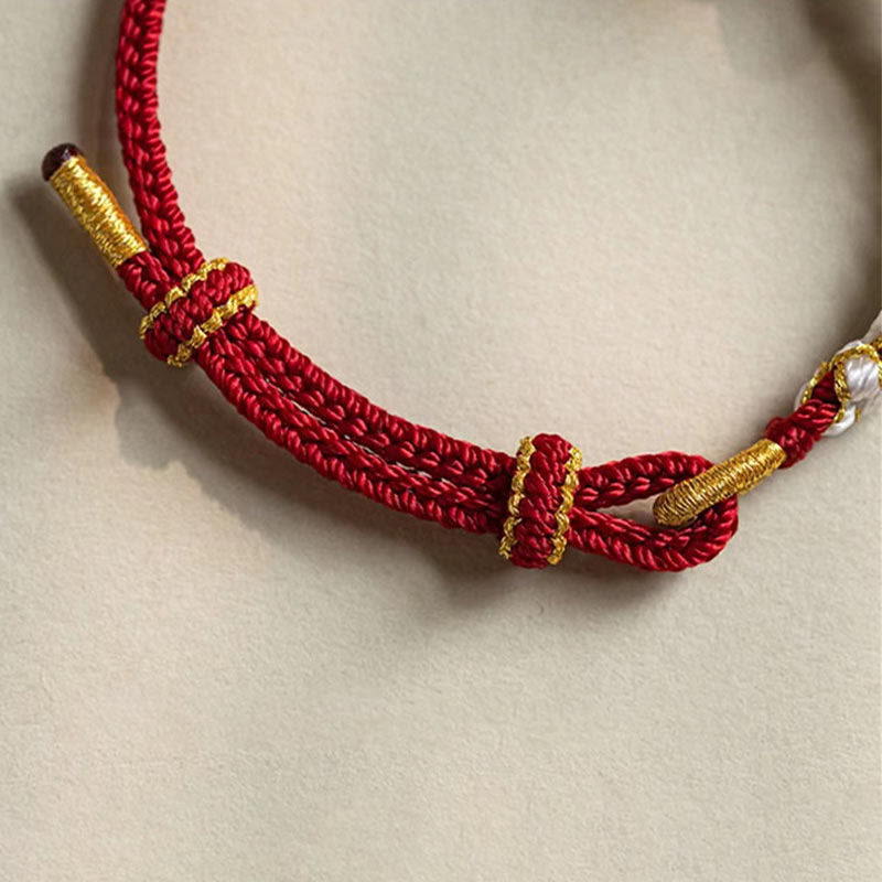 True Love Knot Red String Bracelet for Protection & Luck