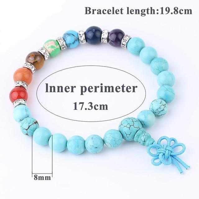 Turquoise Chakra Healing Bracelet for Balance