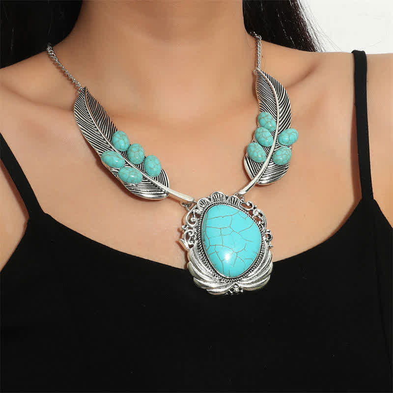 Turquoise Copper Wisdom Balance Necklace 45cm Unisex