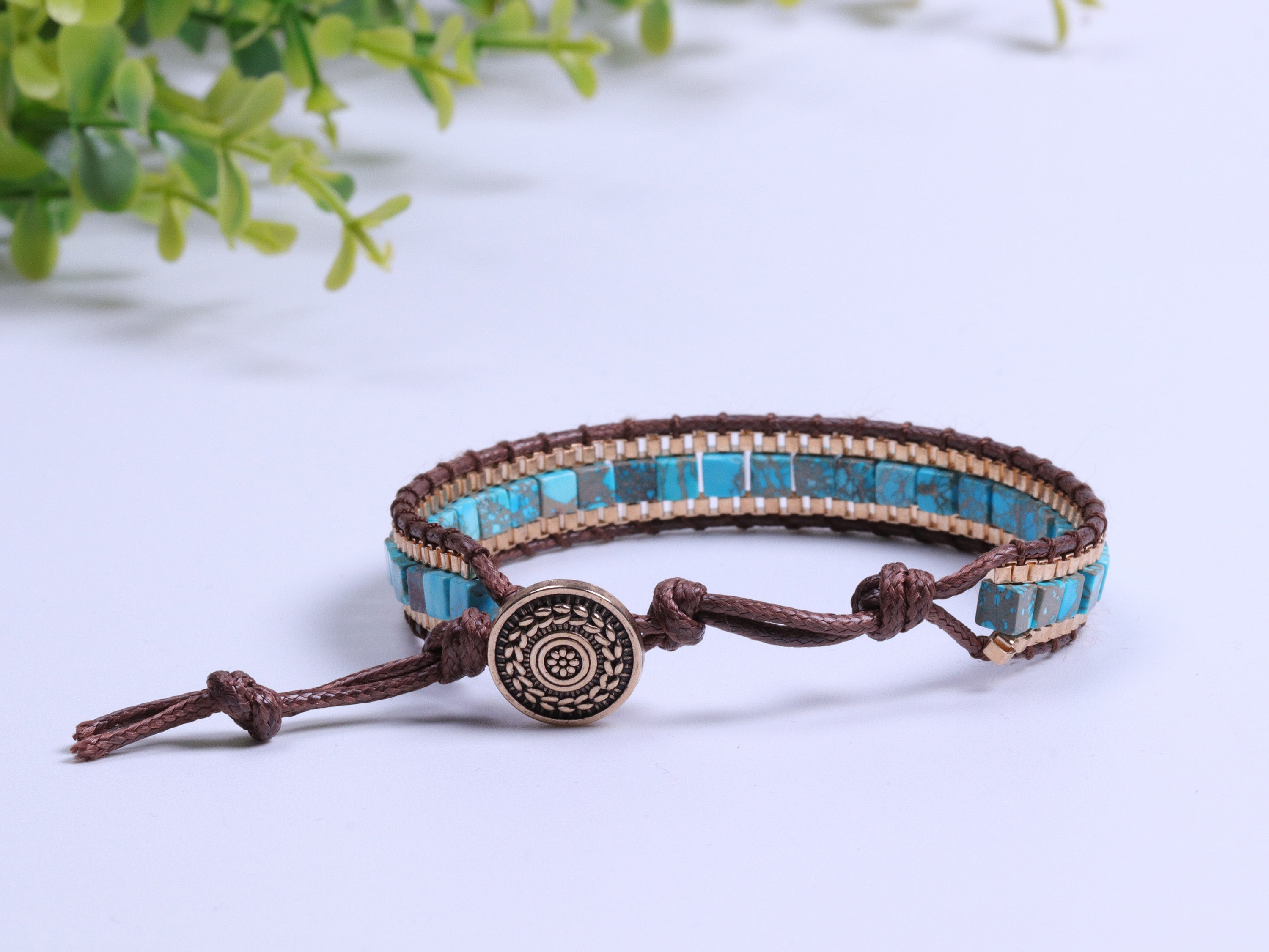 Turquoise Healing Bracelet for Strength & Protection