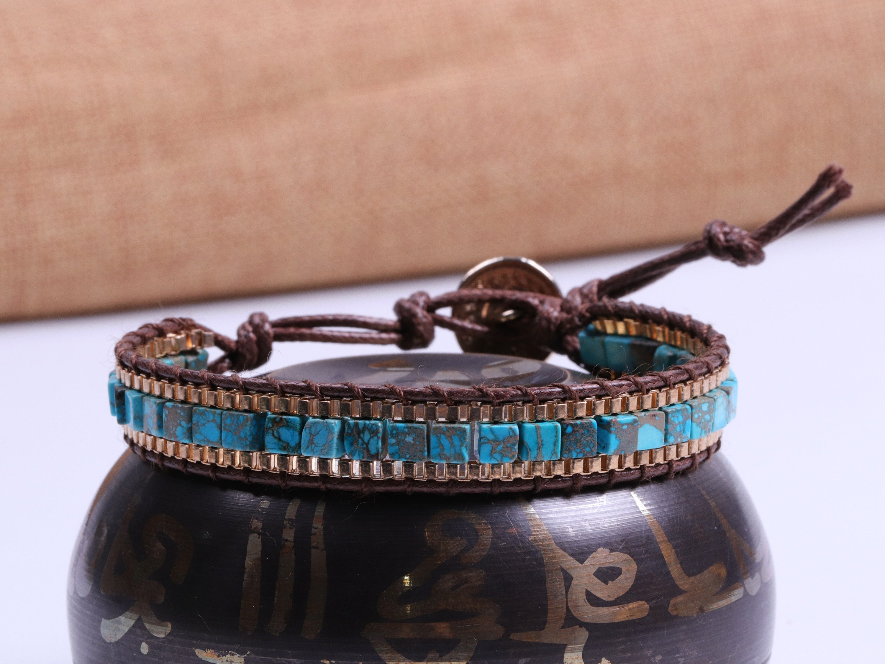 Turquoise Healing Bracelet for Strength & Protection