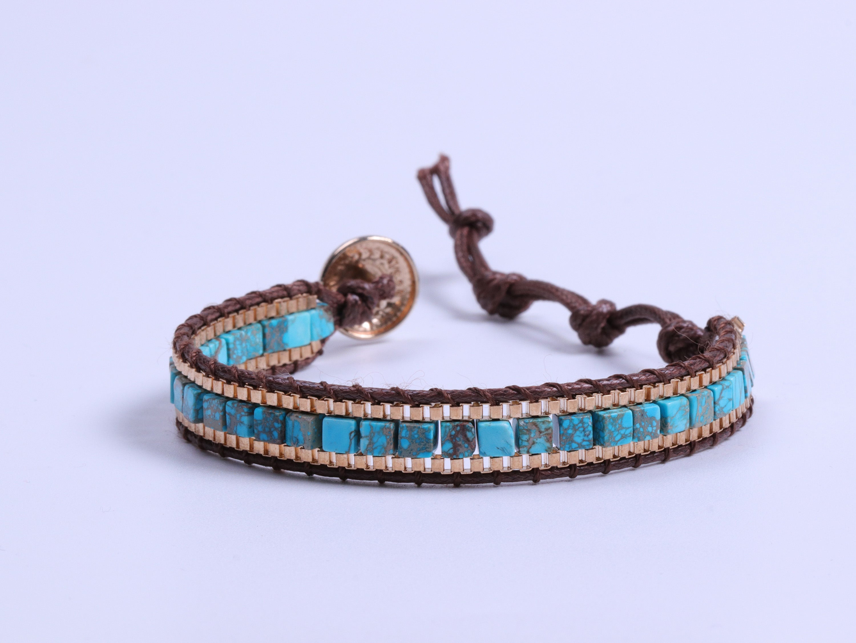 Turquoise Healing Bracelet for Strength & Protection