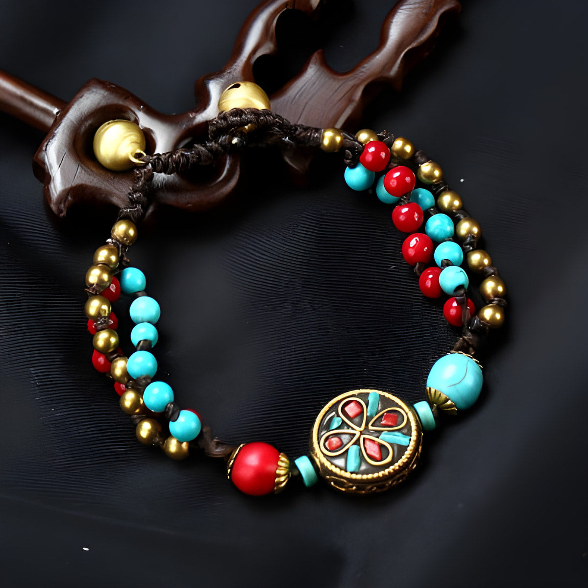 Turquoise Nepalese Bracelet for Tranquil Wear
