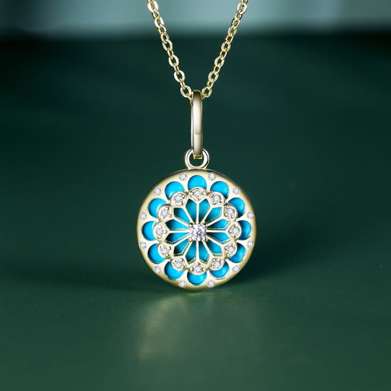 Turquoise Protection Necklace | 925 Sterling Silver Pendant