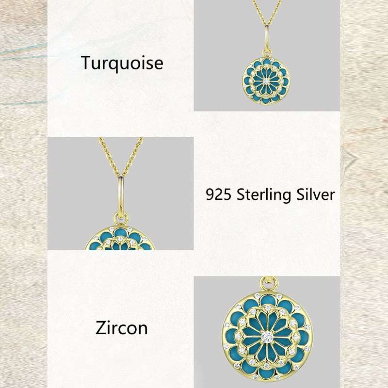 Turquoise Protection Necklace | 925 Sterling Silver Pendant