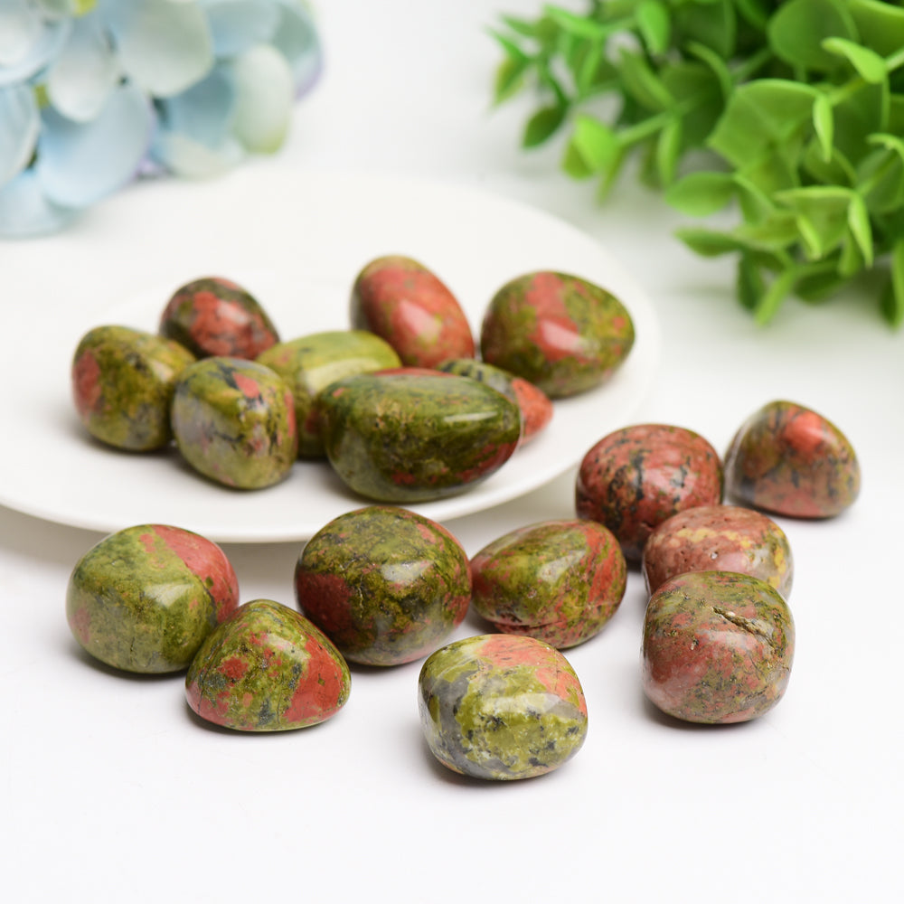 Unakite Tumbled Stones 2cm Crystal Healing Stones