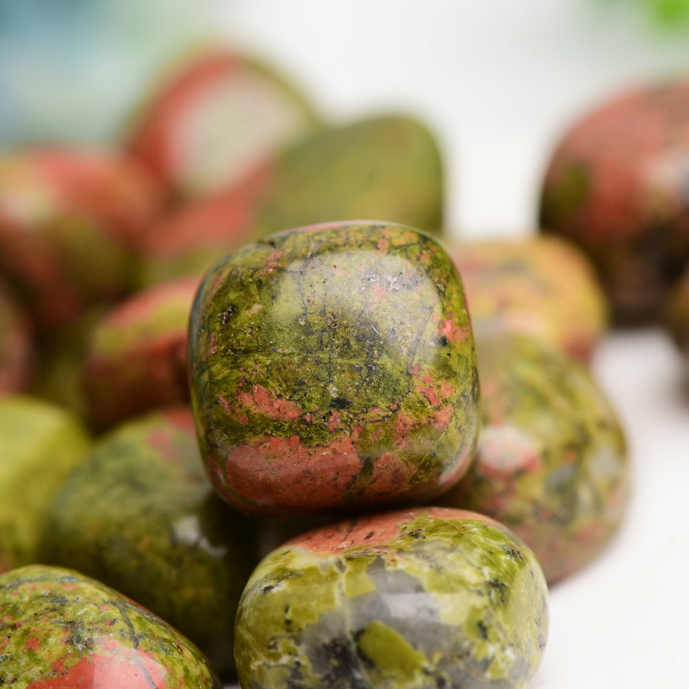 Unakite Tumbled Stones 2cm Crystal Healing Stones