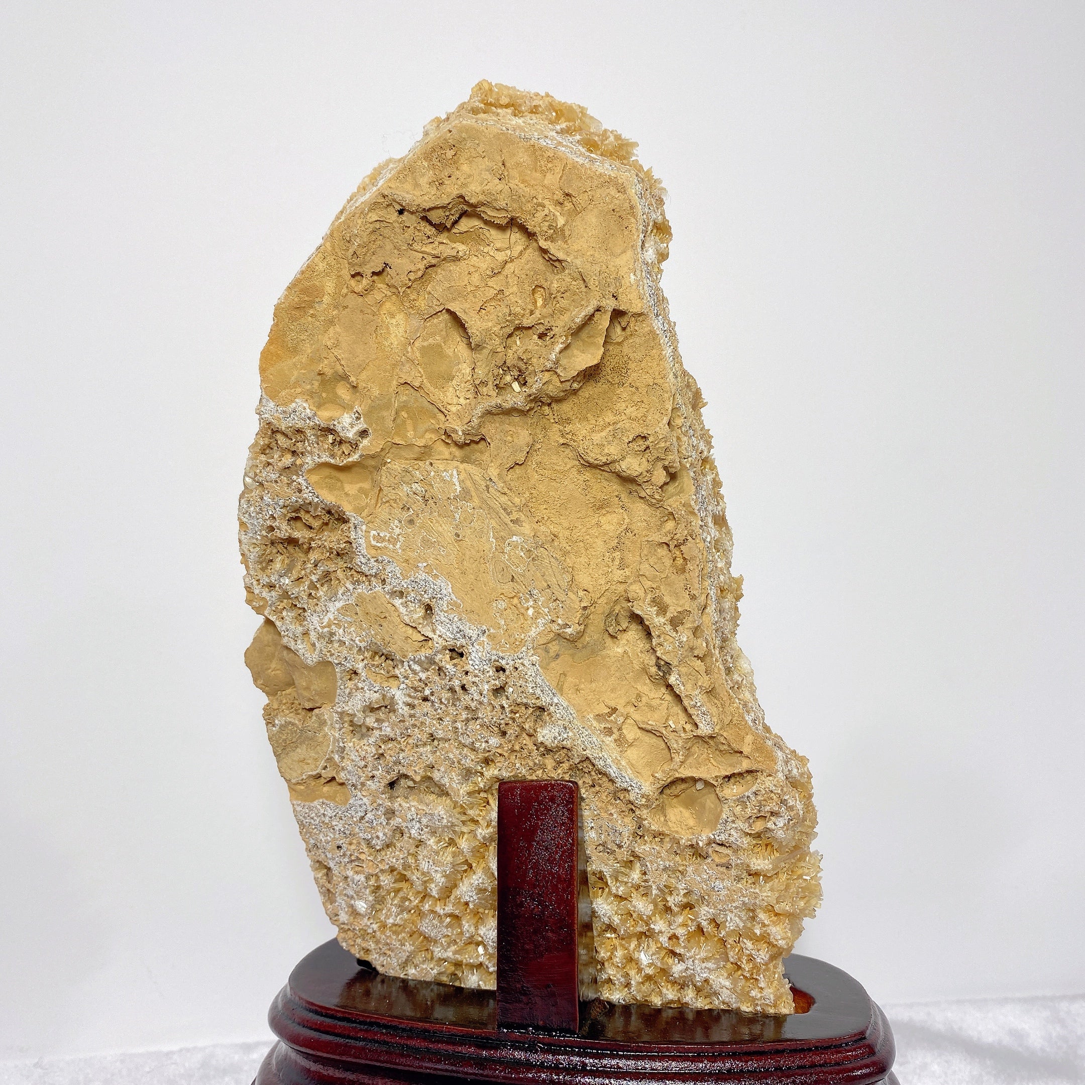 Unique Calcite Cluster Crystal Specimen 26cm with Stand