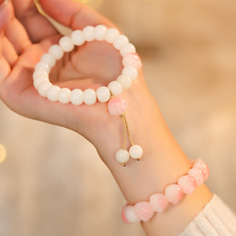 Unisex Bodhi Seed Peace Bracelet for Spiritual Protection