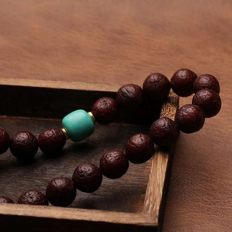 Unisex Bodhi Seed Tibetan Wrist Mala | Luck & Wealth Charm