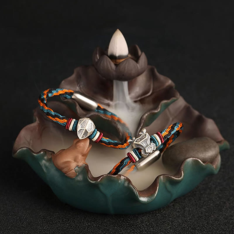 Unisex Chinese Zodiac Reincarnation Knot Bracelet | Sterling Silver