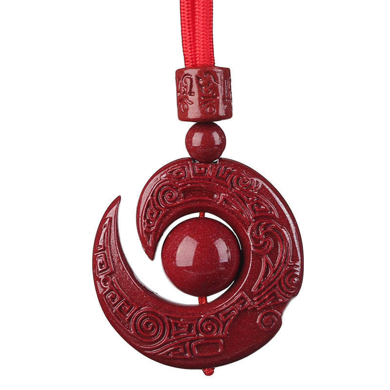 Unisex Cinnabar Concentration Necklace One's Luck Design