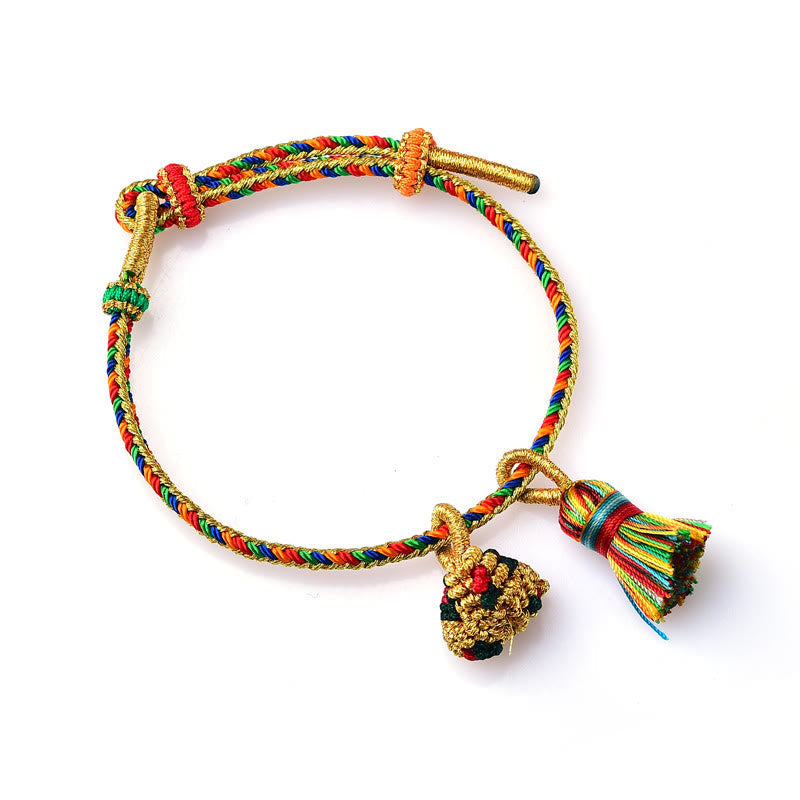 Unisex Colorful Red String Charm Bracelet for Luck & Protection