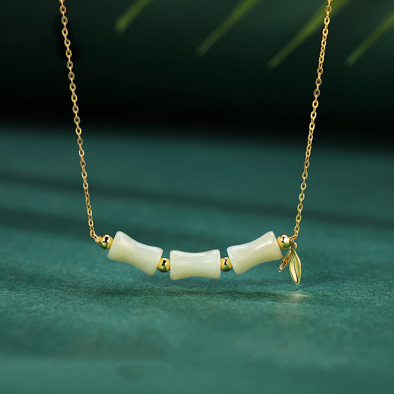 Unisex Hetian Jade Fu Character Prosperity Bracelet 18cm