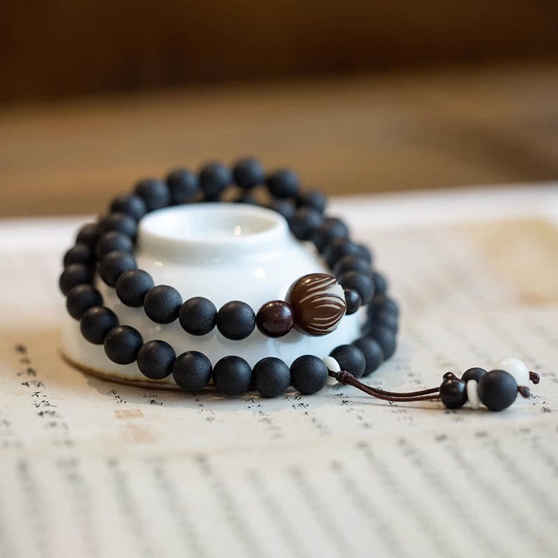 Unisex Tibetan Cypress Bodhi Lotus Healing Bracelet