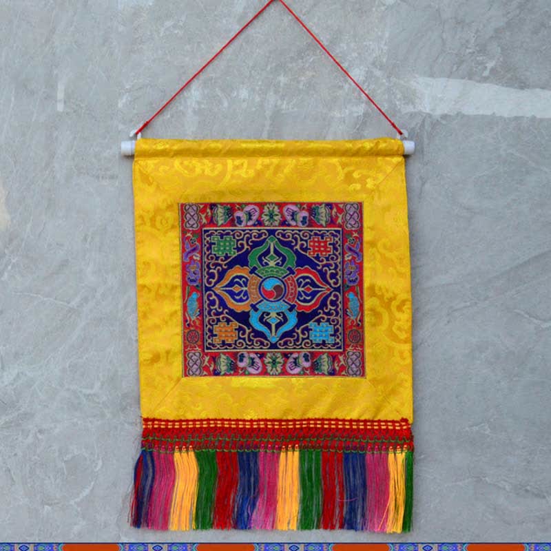 Vajra Wall Art with Bagua Map | Feng Shui Decor 32cm