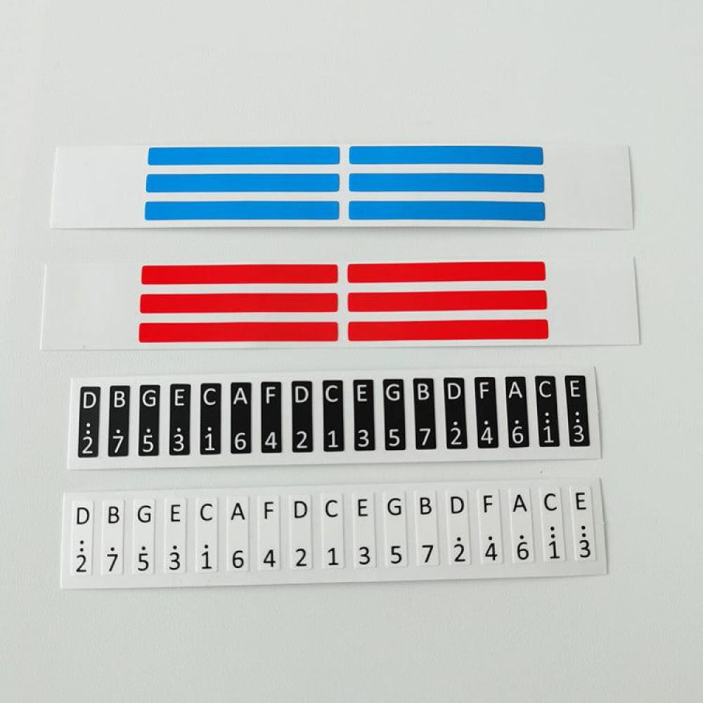 Versatile Thumb Piano Set: 17 21 & 34 Keys with Scale Stickers - 17 Key / Transparent (Yellow