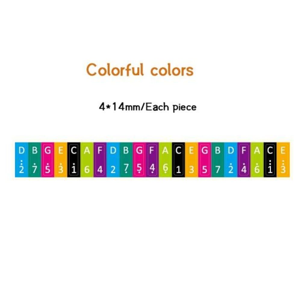 Versatile Thumb Piano Set: 17 21 & 34 Keys with Scale Stickers - 17 Key / Colorful Accessories