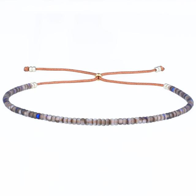 Vibrant Neon Ombre Miyuki Seed Bead Bracelet