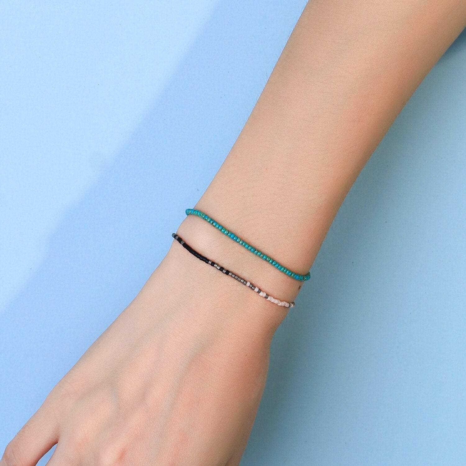 Vibrant Neon Ombre Miyuki Seed Bead Bracelet