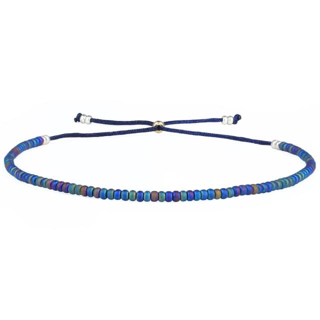 Vibrant Neon Ombre Miyuki Seed Bead Bracelet
