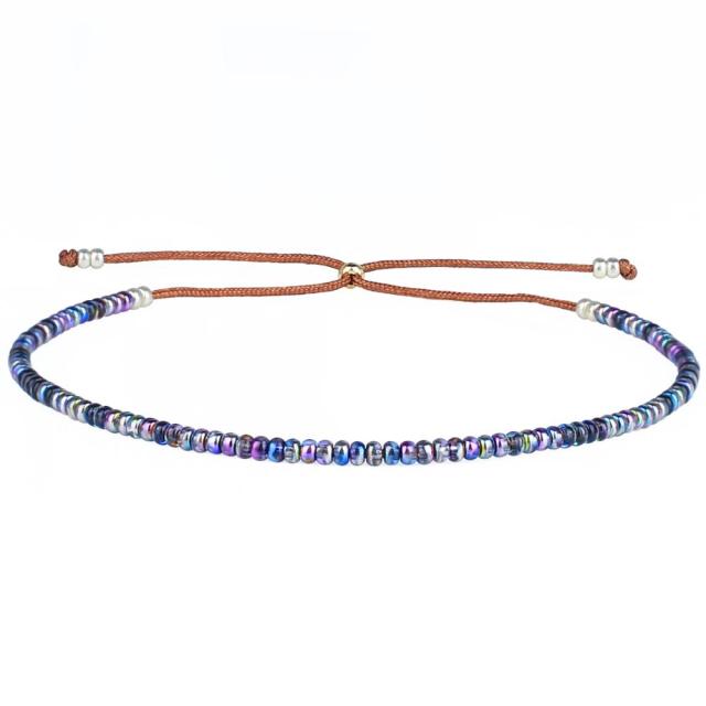 Vibrant Neon Ombre Miyuki Seed Bead Bracelet