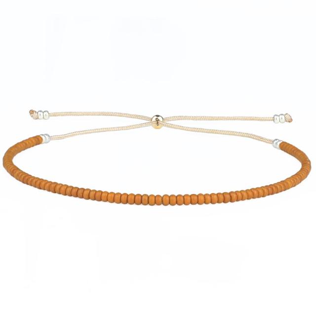 Vibrant Neon Ombre Miyuki Seed Bead Bracelet