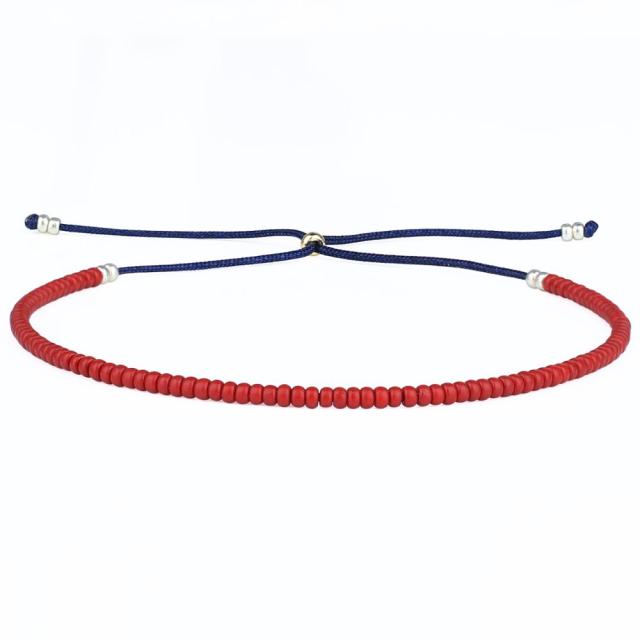 Vibrant Neon Ombre Miyuki Seed Bead Bracelet