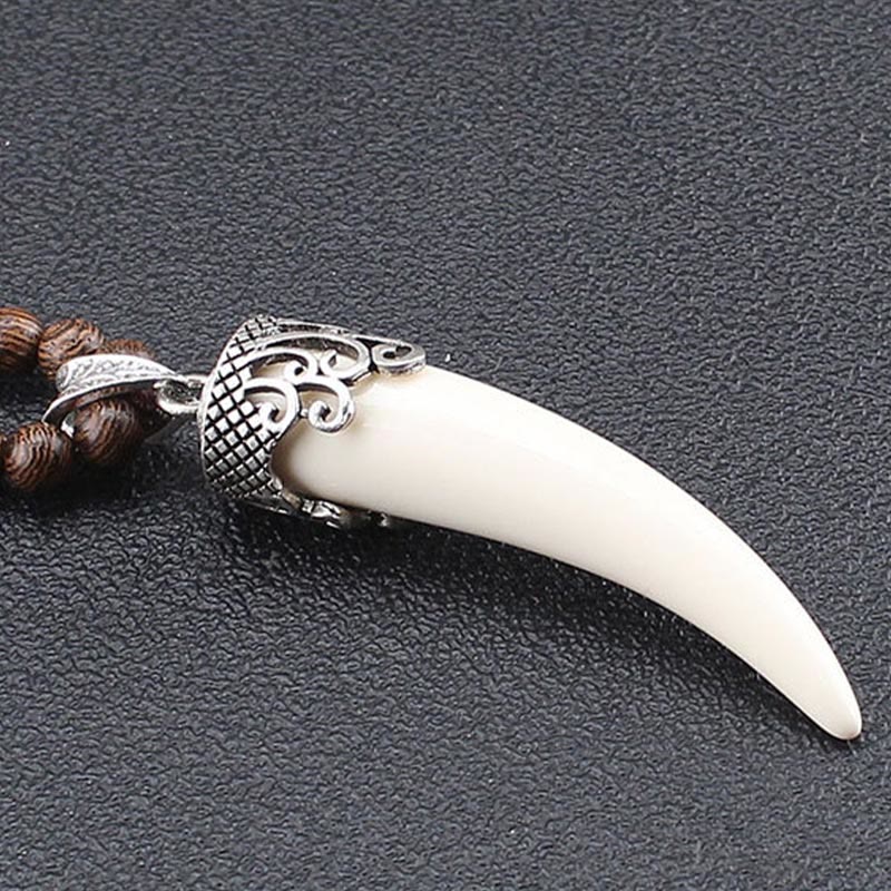 Wenge Wood Turquoise Necklace Pendant for Protection & Balance