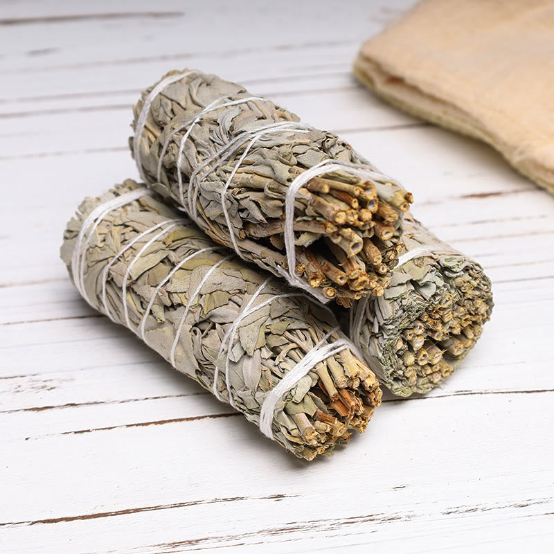 White Sage Smudge Stick for Home Cleansing & Meditation Rituals