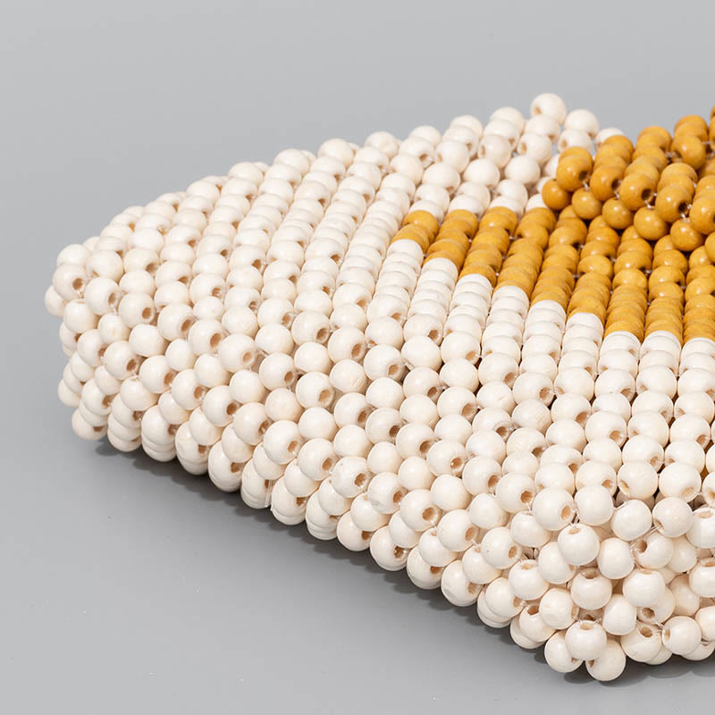 Wooden Beads Square Tote Bag for Mindful Living