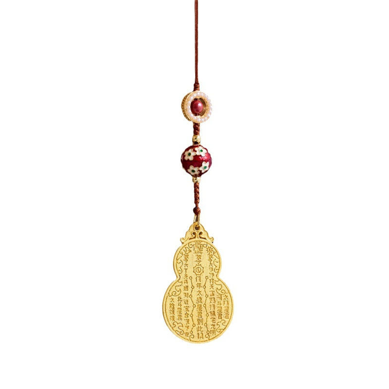 Wu Lou Copper Gourd Fu Character Spiritual Key Chain