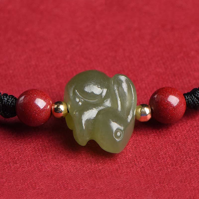 Year of the Rabbit Hetian Jade Abundance Bracelet